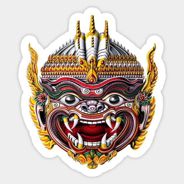 Cambodian Khmer Hanuman Dancer Sticker by underheaven